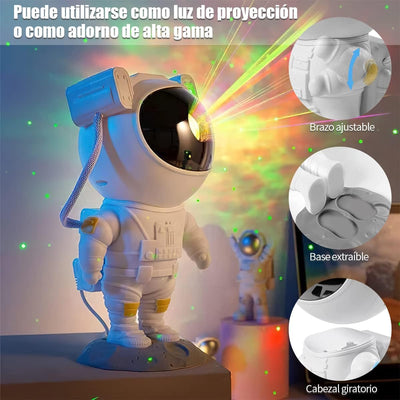 Lámpara De Astronauta Proyector De Galaxias Y Estrellas®