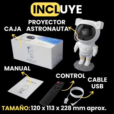 Lámpara De Astronauta Proyector De Galaxias Y Estrellas®