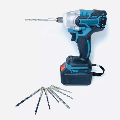 Llave Taladro de Impacto Inalámbrico doble batería + Accesorios