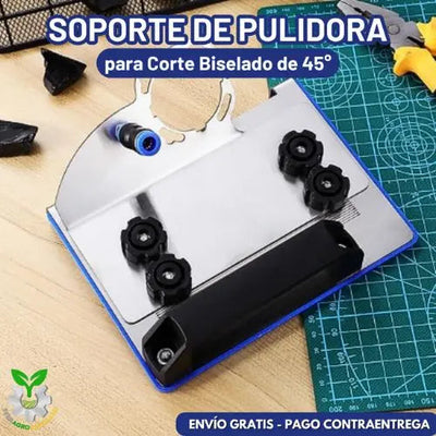 Soporte de amoladora para corte de bisel de 45