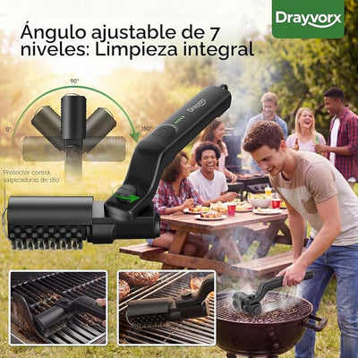 GrillMaster Pro™ - Cepillo Eléctrico para Limpiar Parrillas y Asadores