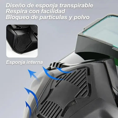 🔥 Mitad de precio por tiempo limitado: Máscara especial para soldadura y corte (antirreflejos, protección contra la radiación UV y el polvo)