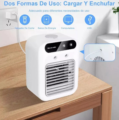 AIR COOLER PRO® - Aire Acondicionado Portátil 3 en 1 – Aire fresco donde vayas, sin cables