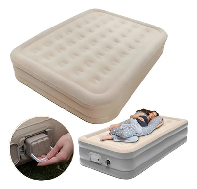 Colchón Inflable Premium con Bomba Eléctrica Incorporada - Inflado automatico