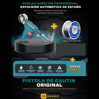 Oferta por tiempo limitado🔥Pistola de Soldadura Electronica + 1 Rollo de Estaño