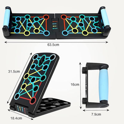 TABLERO PUSH UP SISTEMA COMPLETO DE EJERCICIO PREMIUM©