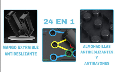 TABLERO PUSH UP SISTEMA COMPLETO DE EJERCICIO PREMIUM©