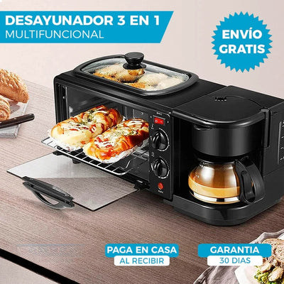 Horno Multifuncional 3 en 1 🍳🍰☕