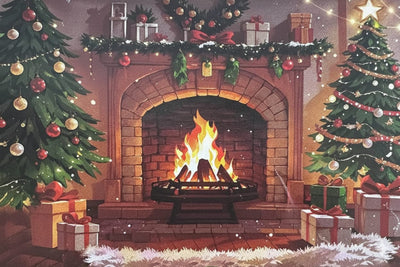 Telón Navideño: Convierte tu Sala en un Estudio de Fotos Navideñas