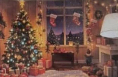 Telón Navideño: Convierte tu Sala en un Estudio de Fotos Navideñas