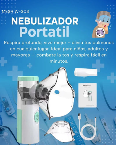 VaporAid™ - Nebulizador Portátil Para Adultos Y Niños
