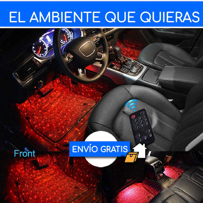 Set de 4 Tiras de Luces Led con Control Remoto