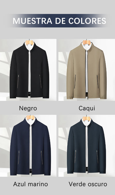 ✨Nueva llegada✨Chaqueta casual con cuello alto y cremallera para hombre