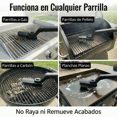 GrillMaster Pro™ - Cepillo Eléctrico para Limpiar Parrillas y Asadores