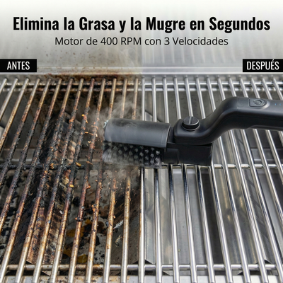 GrillMaster Pro™ - Cepillo Eléctrico para Limpiar Parrillas y Asadores
