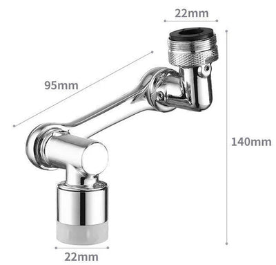 🚰Pack de 2 Grifos de fregadero universal - ✨Extensión de aireador de grifo giratoria de 360° - Material ABS