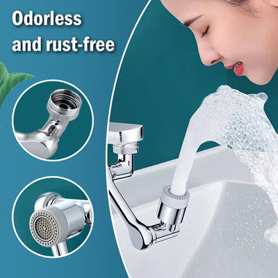 🚰Pack de 2 Grifos de fregadero universal - ✨Extensión de aireador de grifo giratoria de 360° - Material ABS