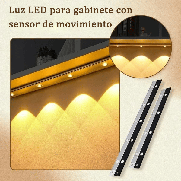 LuminaMax® - Barra de luz LED inteligente con sensor de Movimiento