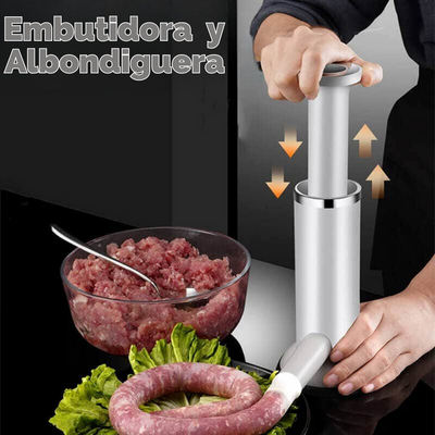 EMBUTIDORA PARA RELLENAS, CHORIZOS, ALBÓNDIGAS Y SIMILARES 🍗🥩