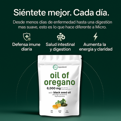 Aceite de Orégano + Semilla Negra Natural™ — Un complemento natural para apoyar tu bienestar diario
