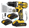 Kit Taladro Inalambrico 3 en 1  + 2 baterias + 24 accesorios