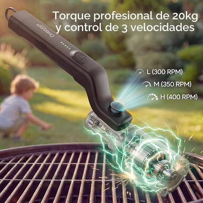 GrillMaster Pro™ - Cepillo Eléctrico para Limpiar Parrillas y Asadores