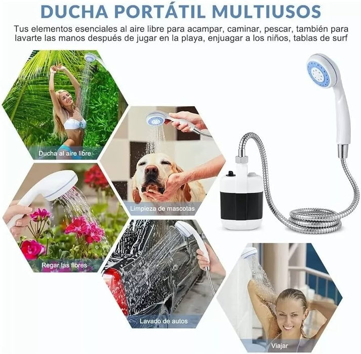 DUCHA PORTATIL RECARGABLE MULTIUSOS