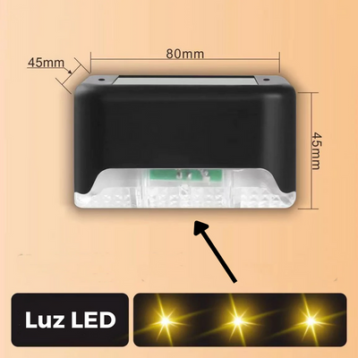 Pack de 4 luces LED con carga solar para Exteriores