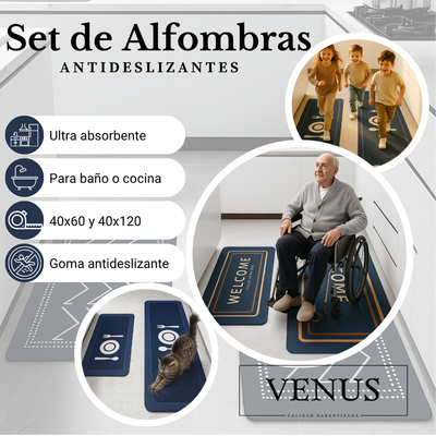 Set 2 Alfombras Antideslizantes – Seguridad Garantizada