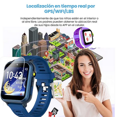 SafeKid® - Reloj Inteligente para Niños + GPS