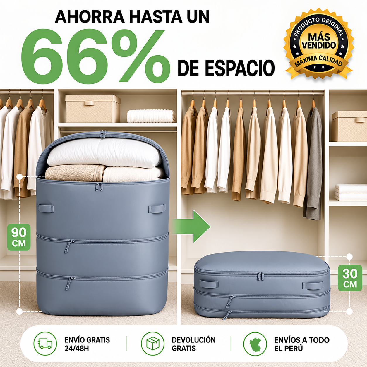 2 X 1 - ORGANIZADOR AHORRADOR DE ESPACIO - PAGA 1 Y LLEVA 2