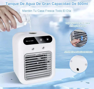 AIR COOLER PRO® - Aire Acondicionado Portátil 3 en 1 – Aire fresco donde vayas, sin cables