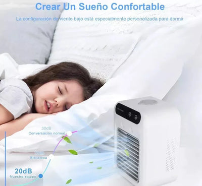 AIR COOLER PRO® - Aire Acondicionado Portátil 3 en 1 – Aire fresco donde vayas, sin cables