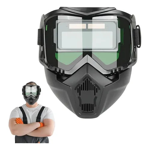 🔥 Mitad de precio por tiempo limitado: Máscara especial para soldadura y corte (antirreflejos, protección contra la radiación UV y el polvo)