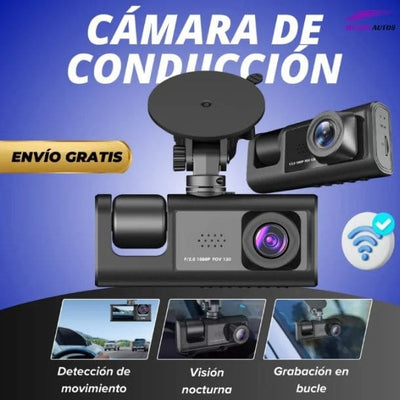 Camara de seguridad para auto 3 EN 1 FULL HD Grabación De Gran Angular