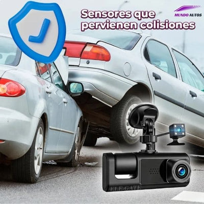 Camara de seguridad para auto 3 EN 1 FULL HD Grabación De Gran Angular