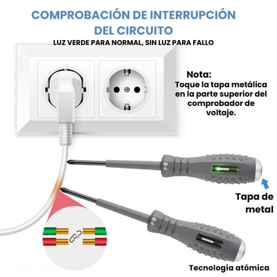 (🎁 PAGA 1 lleva 2 🎁) Destornillador magnético y comprobador de voltaje
