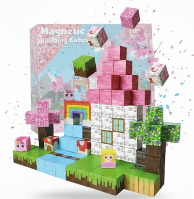 PixelCraft Blocks™ – Construye tu propio mundo – 100 Piezas