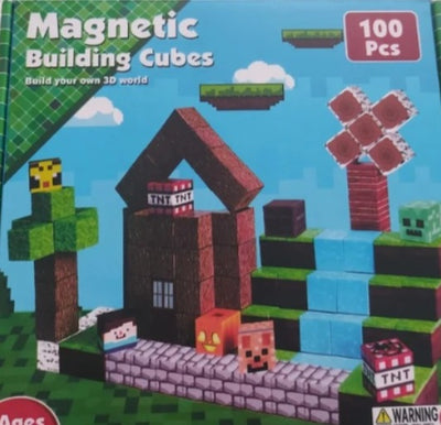 PixelCraft Blocks™ – Construye tu propio mundo – 100 Piezas