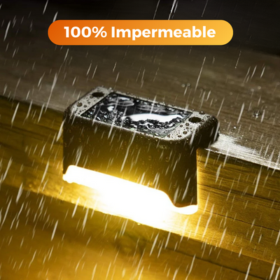Pack de 4 luces LED con carga solar para Exteriores
