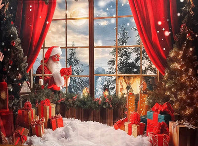 Telón Navideño: Convierte tu Sala en un Estudio de Fotos Navideñas
