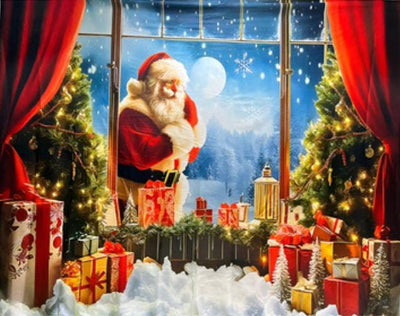 Telón Navideño: Convierte tu Sala en un Estudio de Fotos Navideñas