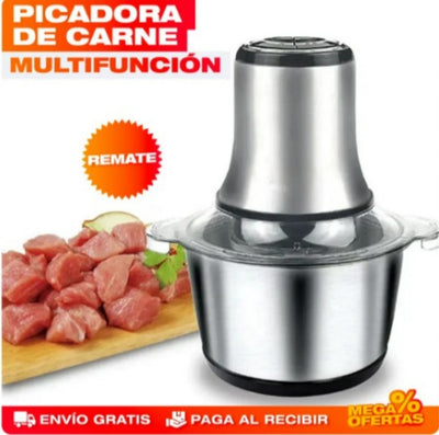 Molino Picador Eléctrico Acero Inoxidable 2 Litros – Pica y Muele en Segundos Sin Esfuerzo