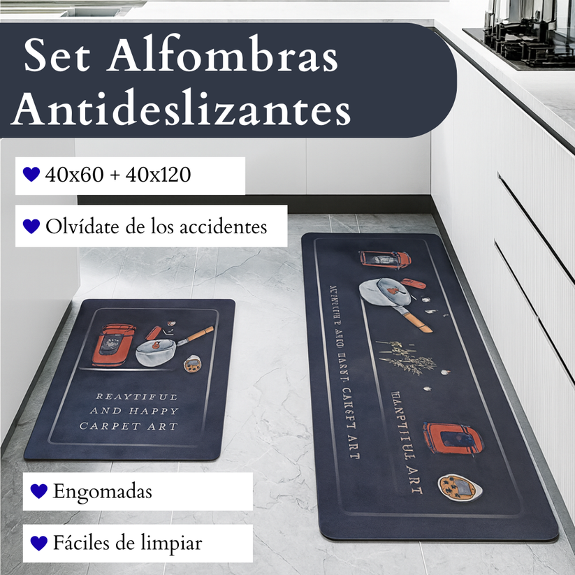 Set 2 Alfombras Antideslizantes – Seguridad Garantizada
