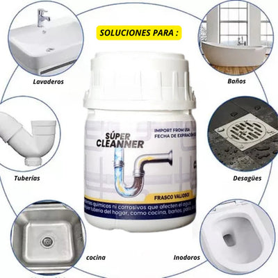 Pack de 3 Súper Cleaner™️ - Desatorador en Polvo Multifuncional