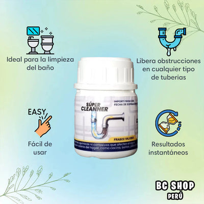 Pack de 3 Súper Cleaner™️ - Desatorador en Polvo Multifuncional