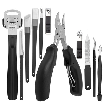 Kit Herramientas Uñas Encarnadas Set Corta Uñas 11pz
